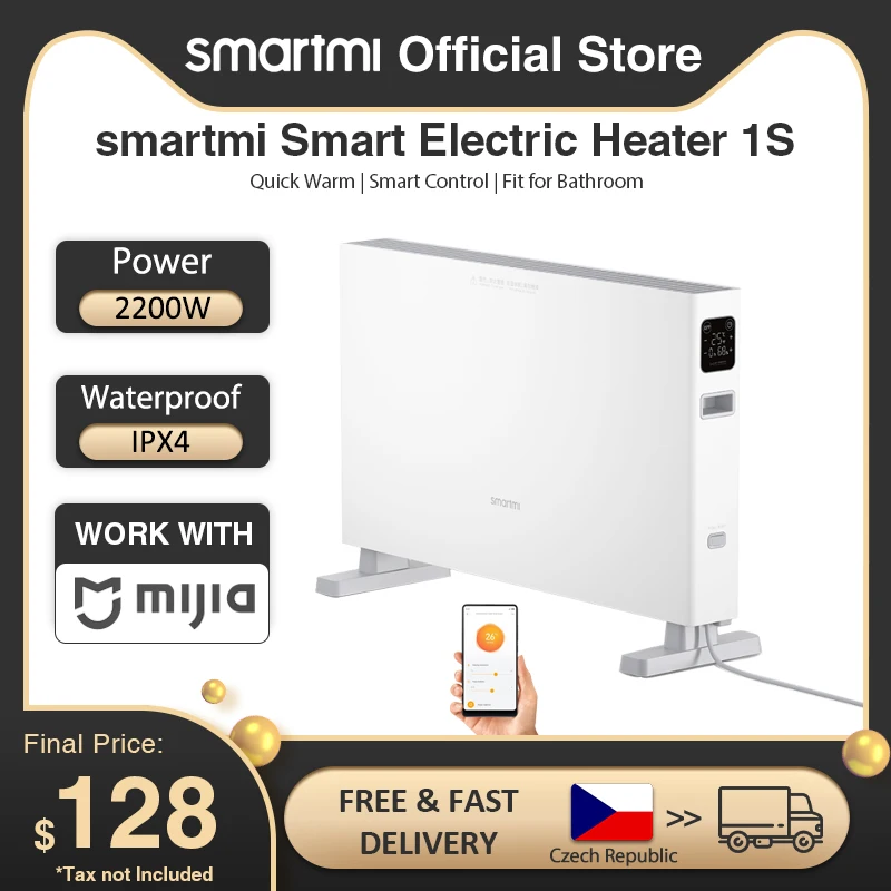 

Новый электрический обогреватель smartmi smart version 1S, быстрые удобные обогреватели для дома, комнаты, быстрый конвектор, фотообогреватель стен, т...
