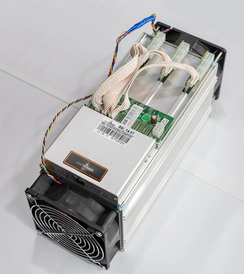 Б/у ASIC BTC BCH Antminer S9i 50% Новый Майнер биткоинов 13.5Th горно SHA 256 алгоритм 13. 5 й/для Spower