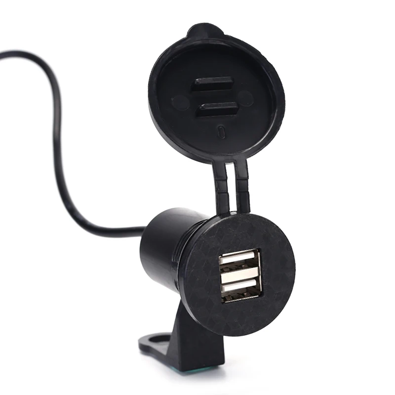 Зарядное устройство с 2 портами USB вольтметр панель водонепроницаемое зарядное