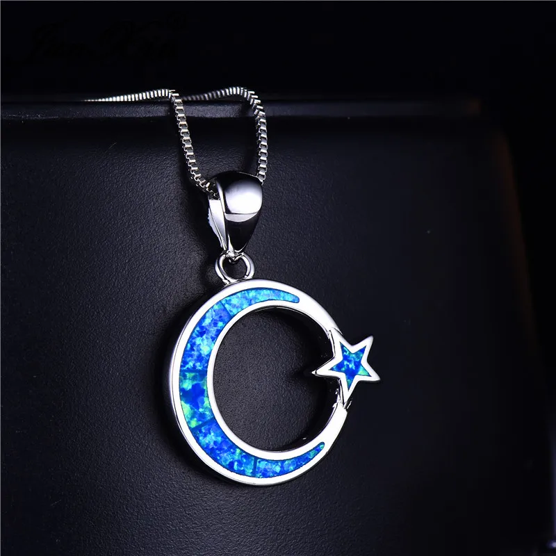 

2023 Fashion Women Necklace Statement Engagement Jewelry Accessories Gift Bohemian Geometirc Star Moon Pendant Necklace