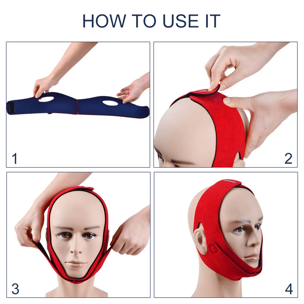 Новинка 2020 пояс против храпа для подбородка защита от апноэ решение челюсти