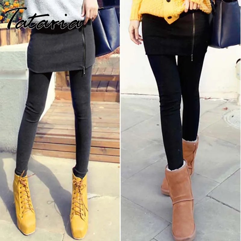 Длин Теплая юбка пачка леггинсы для женщин из плотного бархата Женские