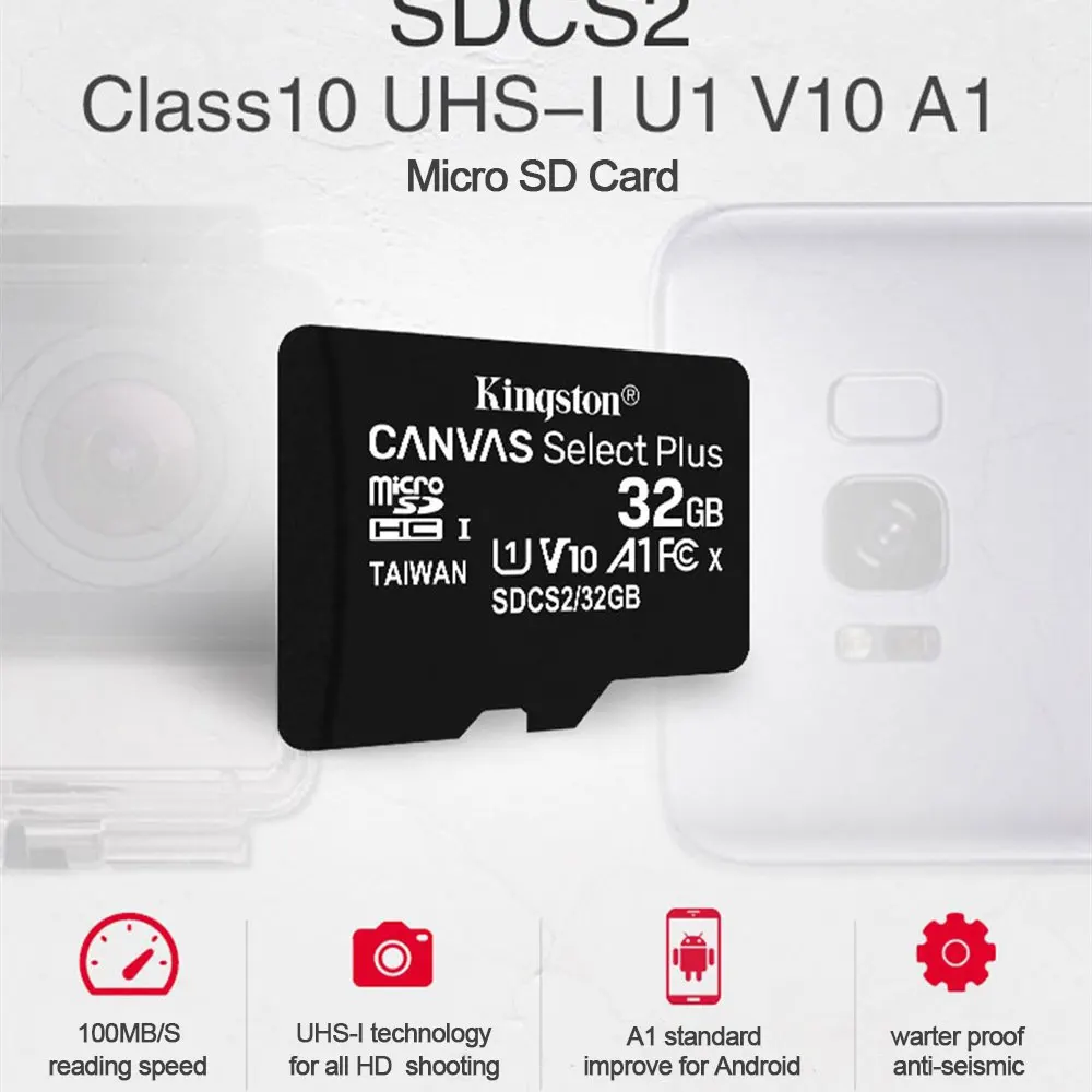 Kingston C10 карта памяти 32 Гб 64 128 Micro SD SDHC SDXC UHS I U1 Microsd класса 10 TF|memory card 16gb|8gb micro sd cardmicrosd