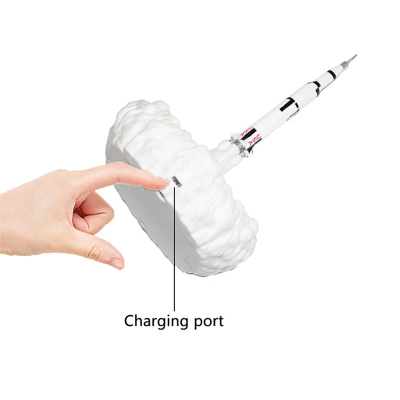 

3D Print Night Light LED Space Rocket Lamp Bedroom Decoration USB Charging Table Lamp Home Bedside Lamp Creative Children's Gift