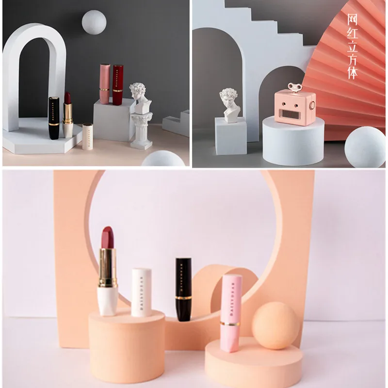 INS ветрозащитная сетка красный куб реквизит для фотосъемки украшение Белый