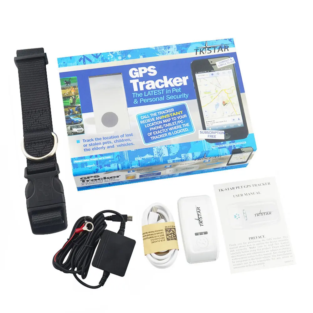 Best TKstar TK909 Pet GPS Tracker Global Mini GPRS GSM Support Google Maps Link Free APP Realtime Tracking | Автомобили и
