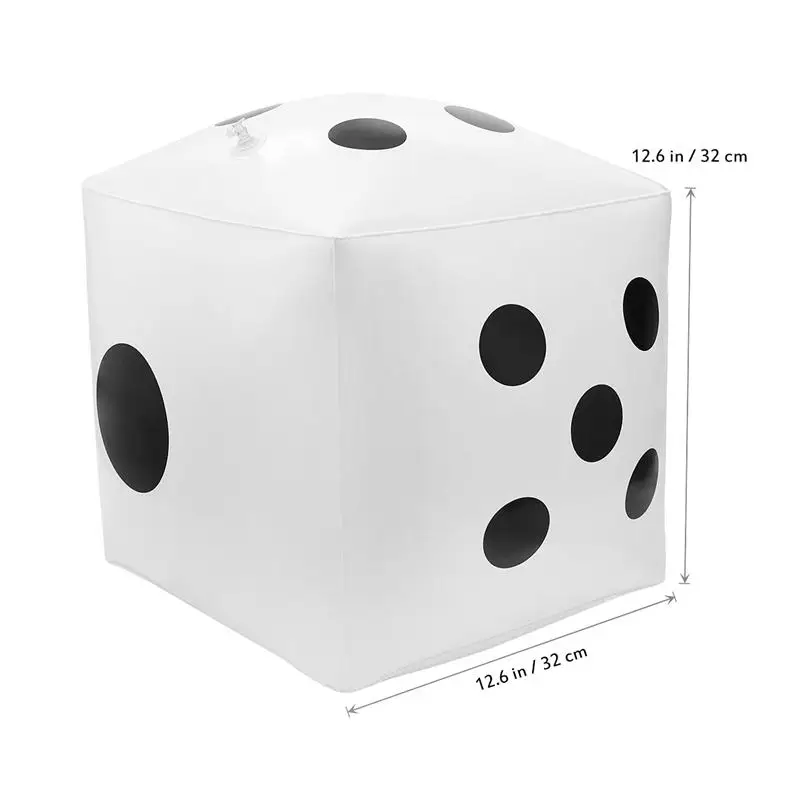 NUOLUX 1 шт. ПВХ надувные большие 32 см белые игральные кости для вечерние украшения