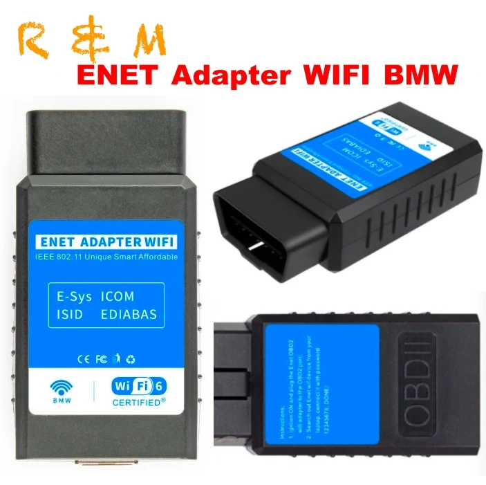 Адаптер ENET wifi Esys icom кабель передачи данных бесплатный подарок интерфейс Ethernet к OBD