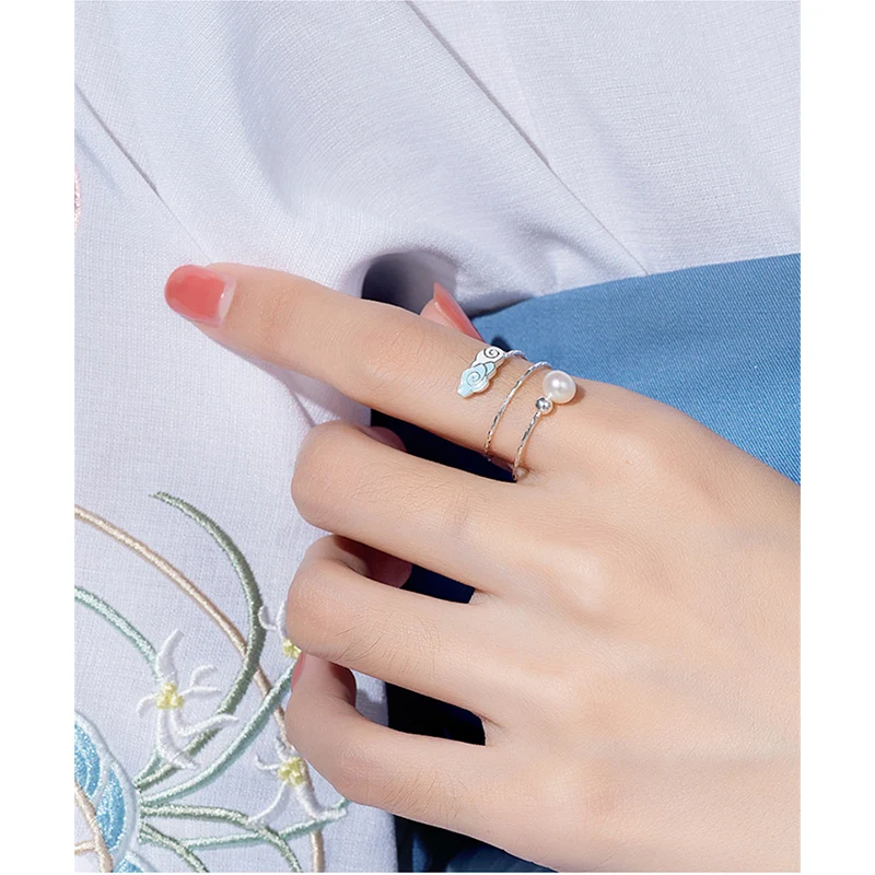 

Серебряное кольцо Mo Dao Zu Shi Grandmaster дьявольского культа, MDZS Wei wuxian Lan wangji, реквизит для косплея, кольцо для пар, S925