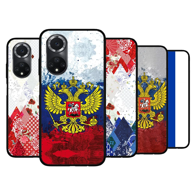 

Silicone Cover Russian National Flags Emblem For Huawei Nova 9 8 7 6 SE 5T 8i 7i 5Z 5 4 4E 3 3i 3E Pro Phone Case Coque
