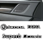 4 шт., автомобильные наклейки для Skoda Superb Yeti Karoq Superb Kamiq Octavia FABIA