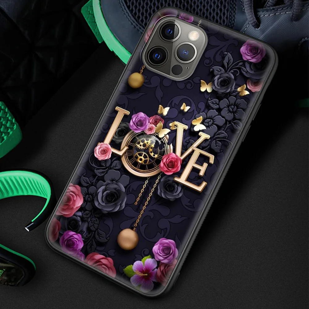 

Anime Cartoon Silicone Soft Cover for iPhone 12 11 Pro MAX Luxury Phone Case XR X XS MAX 8 7 6 6S Plus Coque Shell