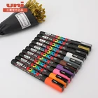 Фломастеры Uni-Posca, Mitsubishi Uni Posca, цветные маркировочные ручки Uni Posca PC-3M 0,9-1,3 мм, фломастеры для рисования