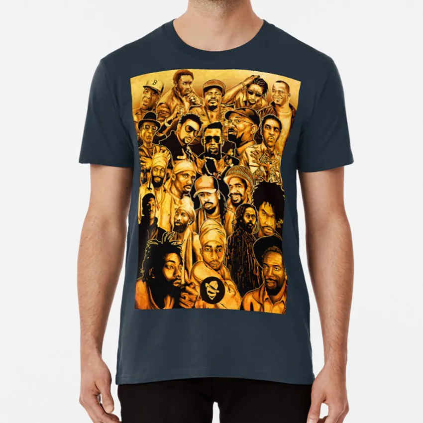 Dancehall Legends! Футболка buju banton размер gregory isaacs damian marley spragga benz super cat beenie man garnett|Мужские