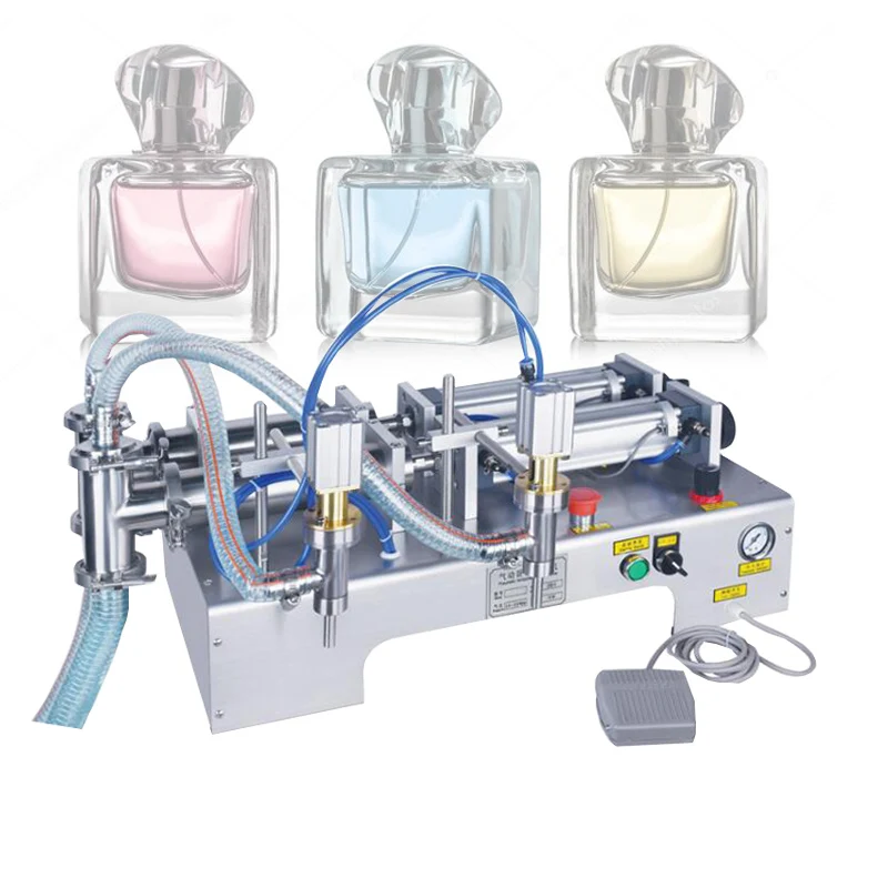 

Liquid filling machine Pneumatic Piston Liquid Filler Wine Milk Juice Vinegar Coffee Oil Drink Detergent Filling Machine