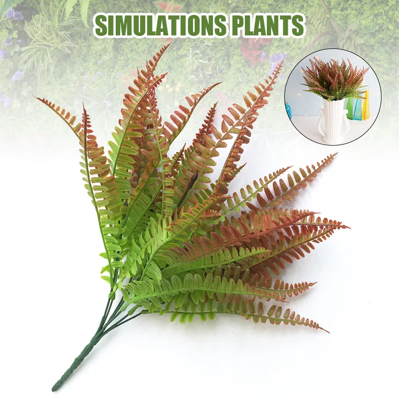 Растения ручной работы эвкалиптовая трава пластиковые папоротники зеленые