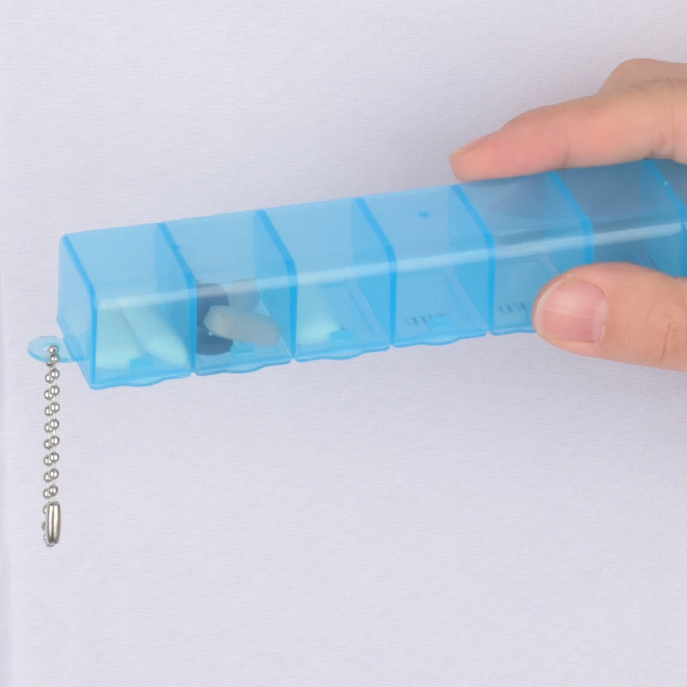 7 дней в неделю прозрачной крышкой таблетки коробка держатель Органайзер