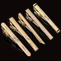 new 6cm mans tie clip copper trendy rust proof gold tie clip simple business men accessories gifts for men
