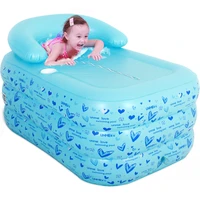 baby bath foldable bathtub portable kids plastic bathroom bathtub inflatable thick opvouwbaar bad household merchandises di50yp