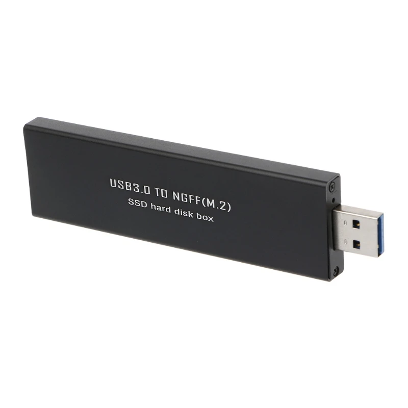 

Black USB3.0 to SATA Based 2280 M.2 SATA SSD Portable Enclosure Storage Box