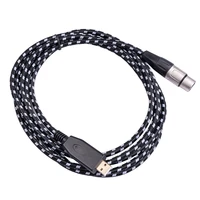 microphone cable usb to xlr female microphone recording cable audio mic adapter wire pc laptop accessory