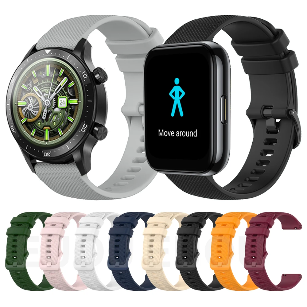 

Силиконовый ремешок, совместимый с Realme watch 2, ремешки Pro для Realme watch S, ремешок для часов, Сменные аксессуары