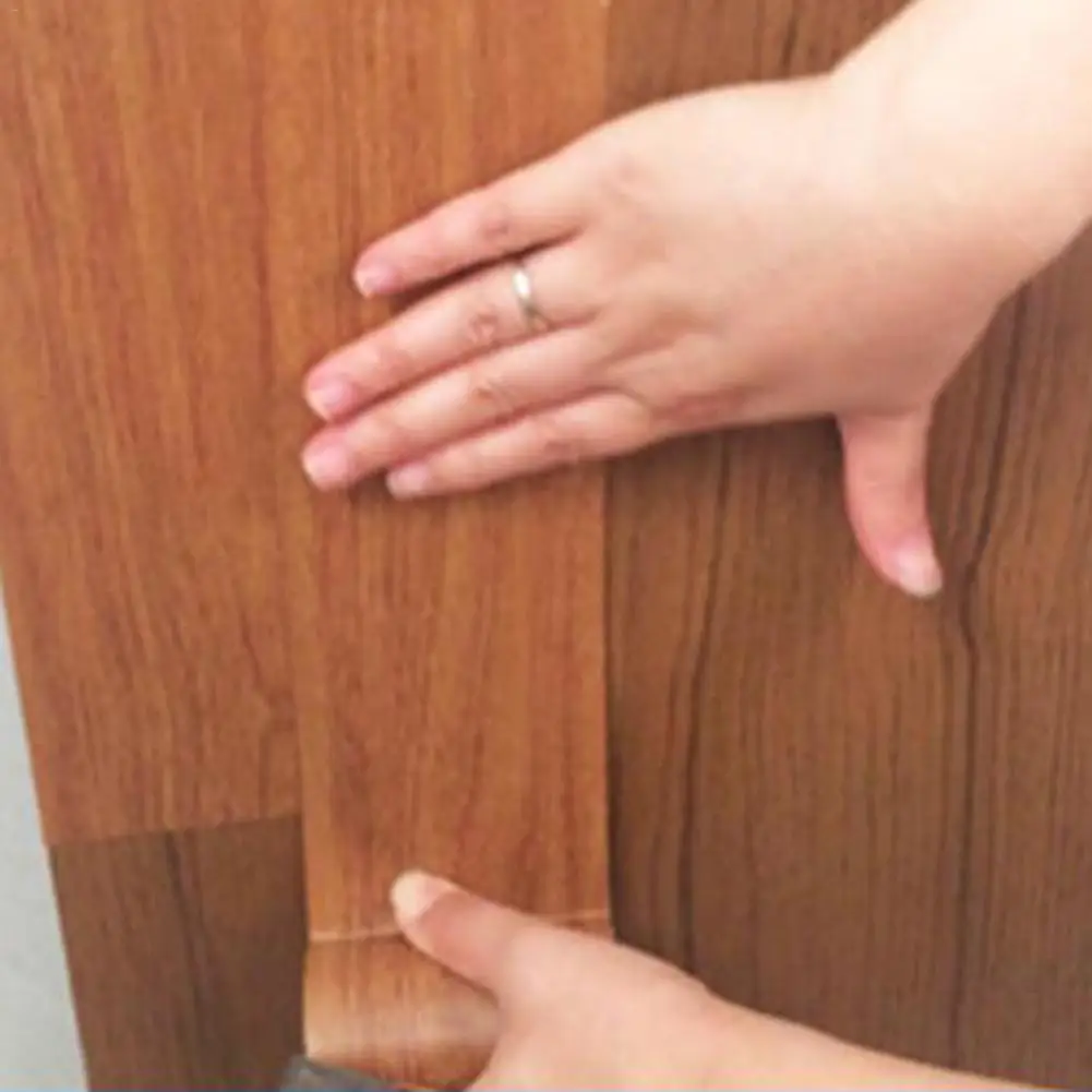 Новинка 5 шт./компл. ремонт нашивка лента текстурированная древесина клейкая для