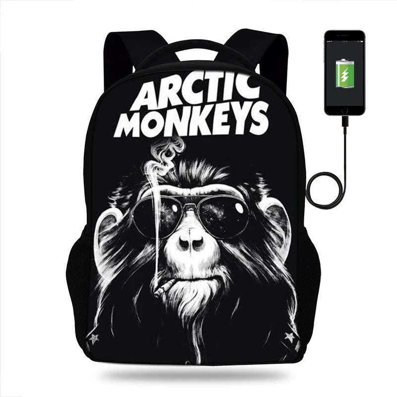 Рюкзак Arctic monkey рок группы для женщин и мужчин повседневный школьный ранец