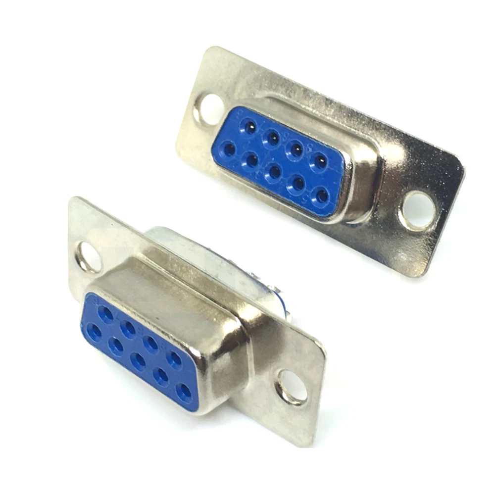 10 шт. DB9 RS232 9PIN D Sub Женский Мужской крепление на печатную плату пайкой серийный