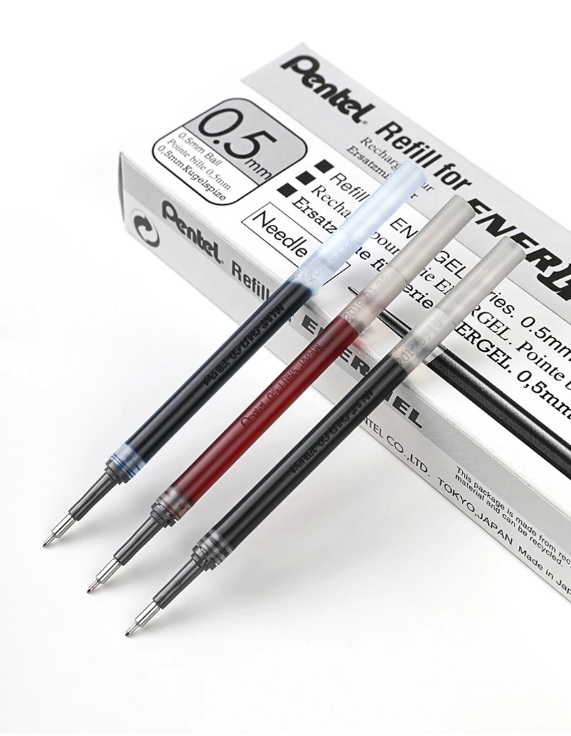 12 шт./кор. Pentel LRN5 Neutra с гелевой вставкой пополнения чернил для BLN75 выдвижной ручки-быстрое высыхание-0,5 mmOffice& Sch оол расходные материалы