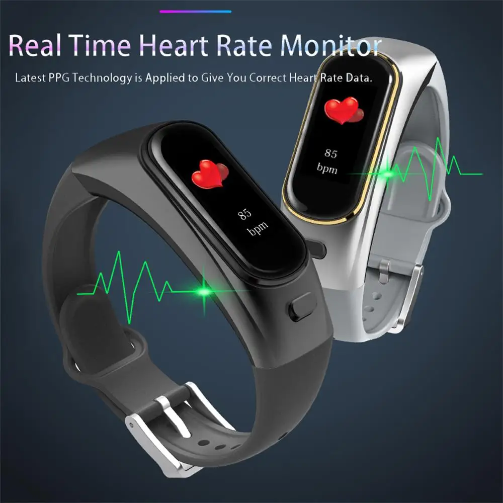 Умный Браслет H109 Talkband, Беспроводная Bluetooth гарнитура для звонков, для телефона huawei, samsung, с монитором сердечного ритма, Talk Band PK B5