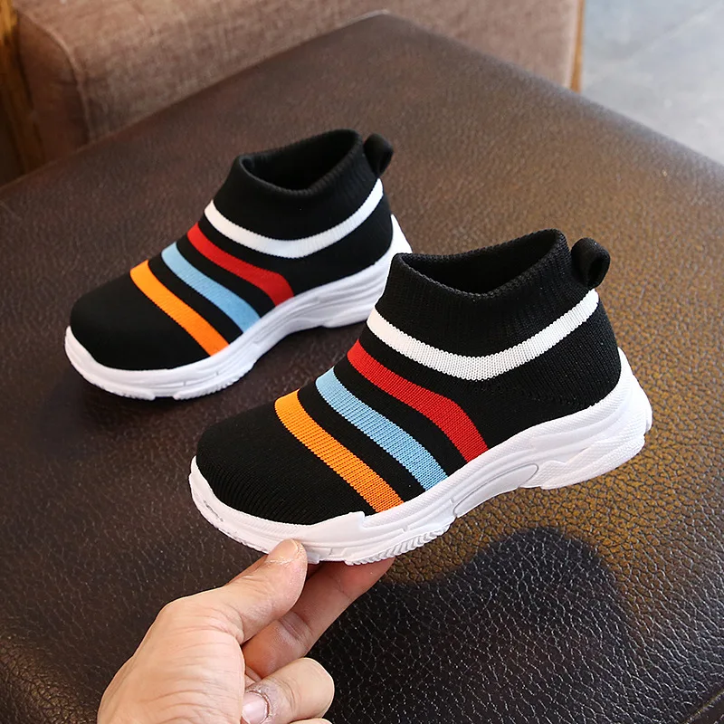 Kids Shoes Sock Sneakers Net Mesh Breathable Leisure Child Sports Running Boys Infant Toddler Girls Sneaker Spring/autumn | Детская