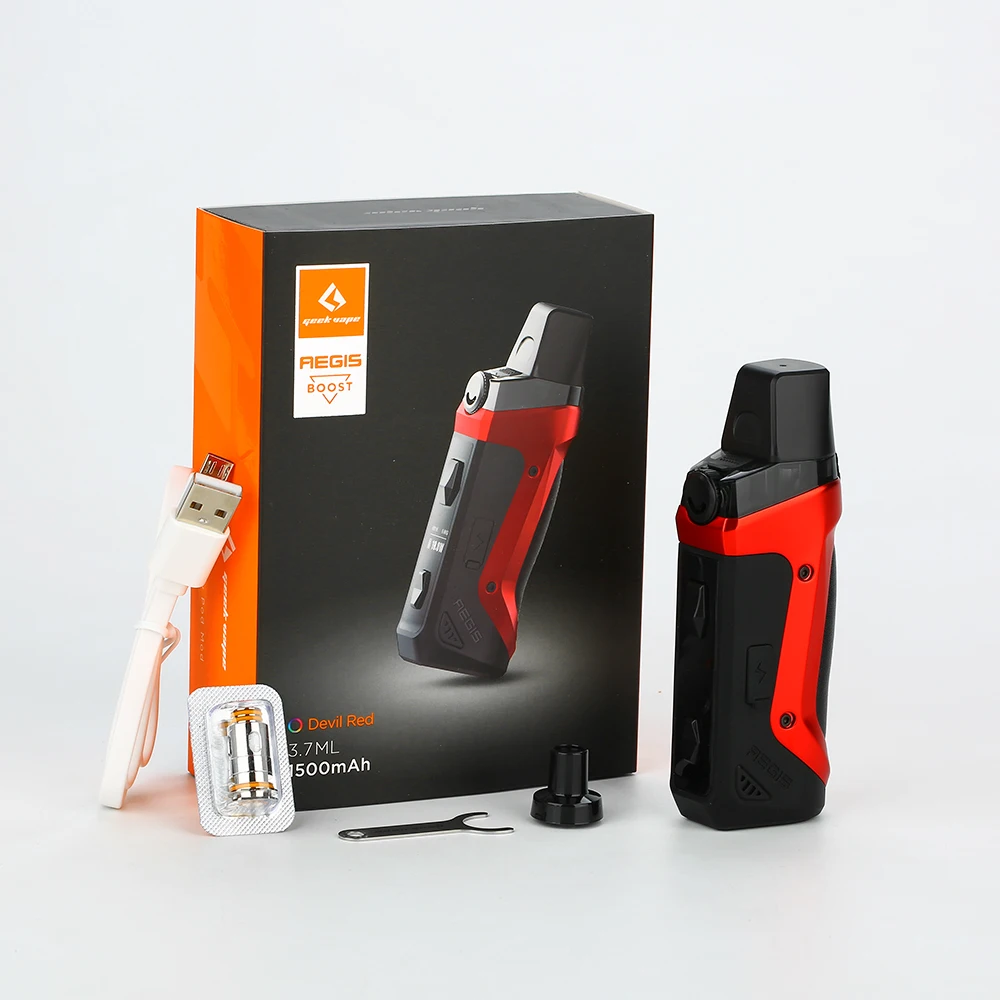 Бесплатный подарок катушки и Pod Geekvape Aegis Boost Vape комплект с аккумулятором 1500 мАч