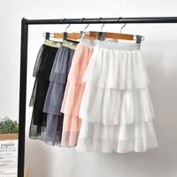 childrens clothing girls tulle skirts 2020 new summer princess skirt baby pettiskirt mesh cake skirts spodnica
