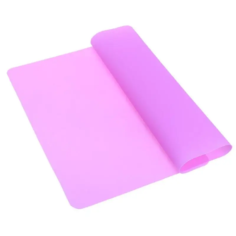 Purple 40 X 30 cm 1 шт антипригарный силиконовый коврик для выпечки с чешуями для духовки раскатки теста коврик для выпечки помадка, кондитерские изделия Инструмент Кухонные гаджеты - Цвет: Purple 40 X 30 cm