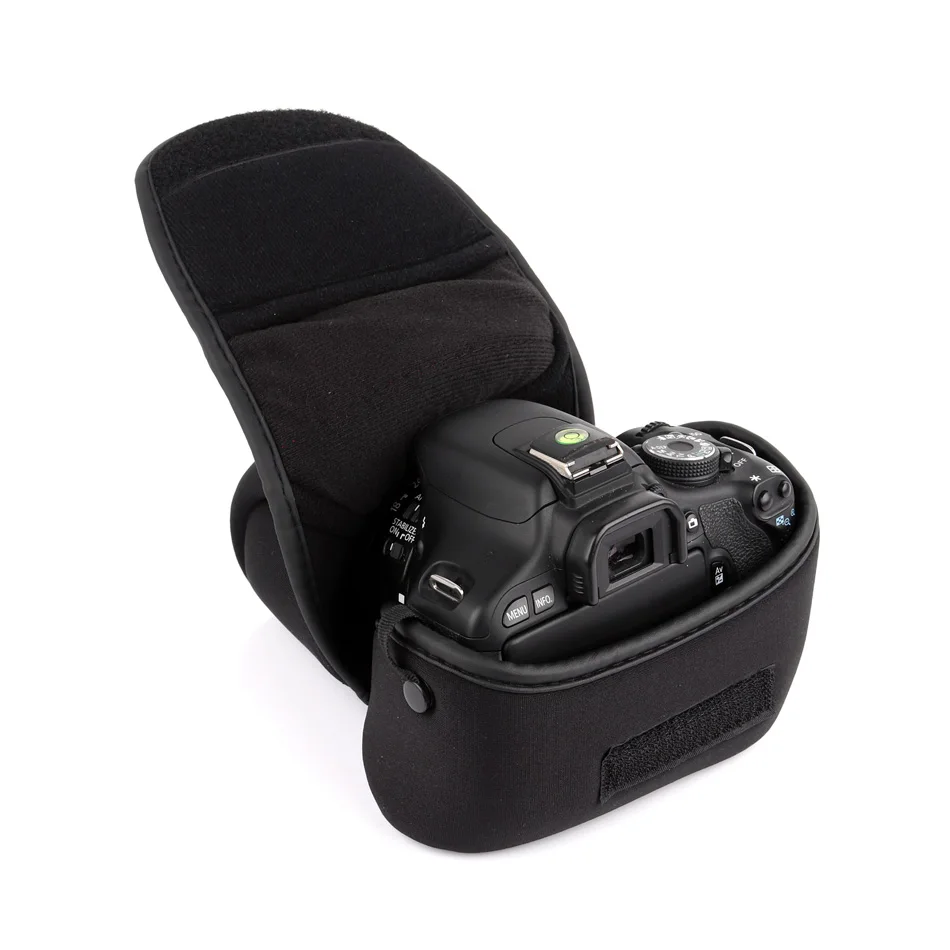 Сумка чехол для DSLR камеры мягкий подкладка Nikon D3400 D3300 D3200 Canon 750D 1300D 1200D 1500D 200D 100D Sony A7