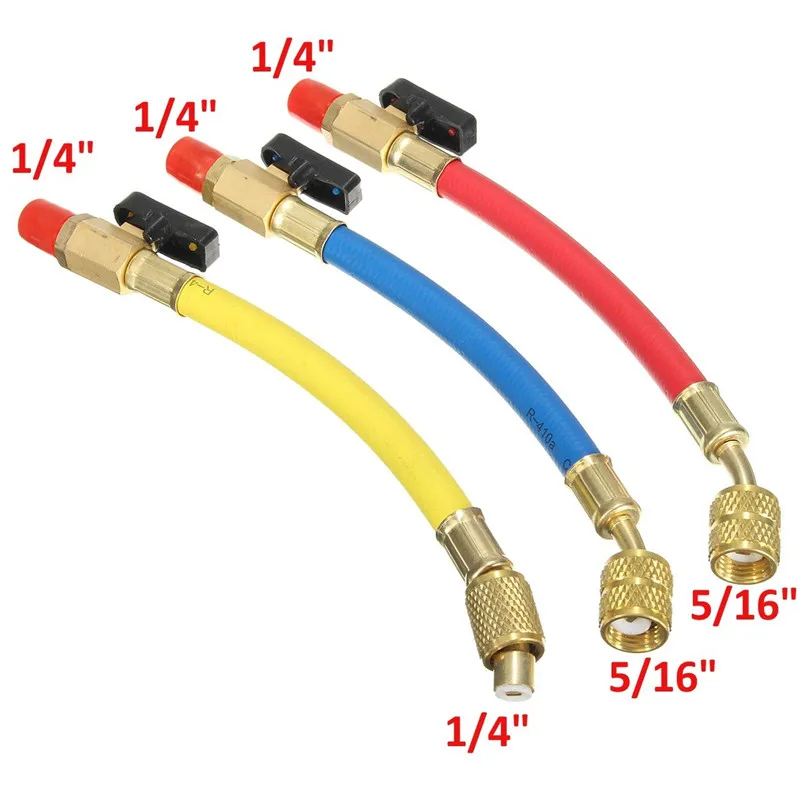 Диагностический манометр для автомобильного холодильника 19 см шланги манометра