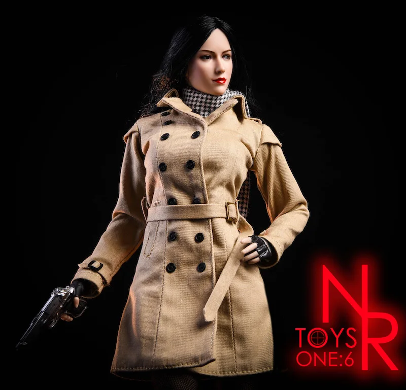 NR19 1/6 Scale Female Clothes Ada Wong Trench Coat &amp Shoes Stockings Pistol Model For 12 inches figure Doll | Игрушки и хобби