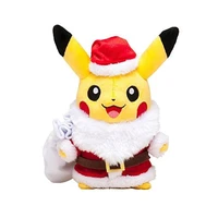 25 cm christmas pikachu plush toys plush toys pokemon dolls anime childrens toy dolls childrens baby christmas gifts