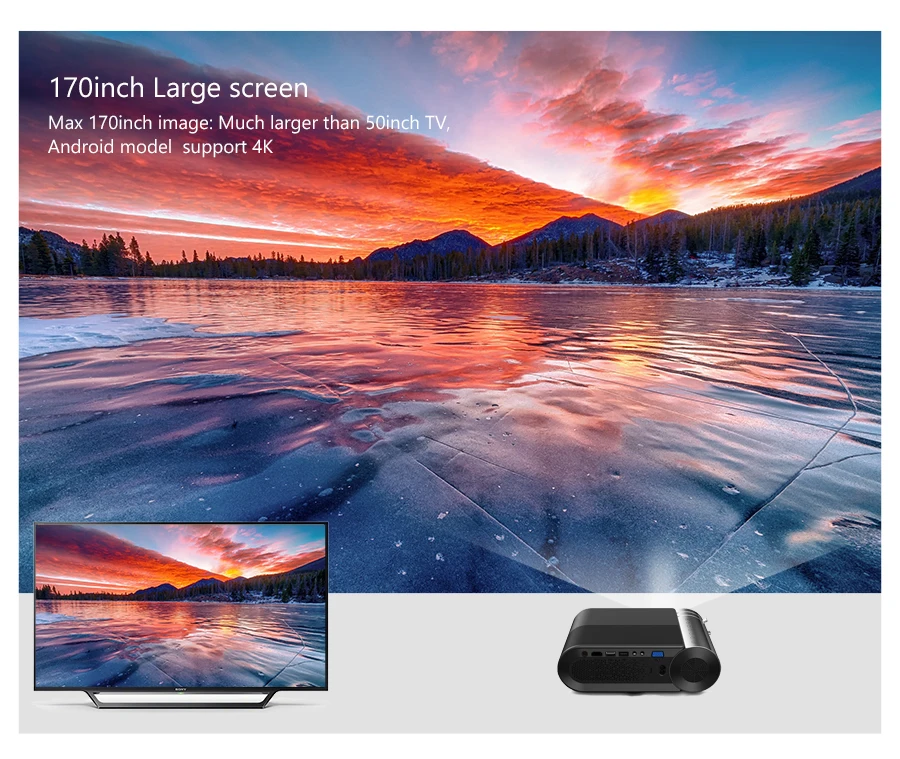 VIVICINE 720p HD светодиодный проектор, опция Android 9,0 портативный HDMI USB 1080p домашний кинотеатр Proyector Bluetooth wifi мини светодиодный проектор