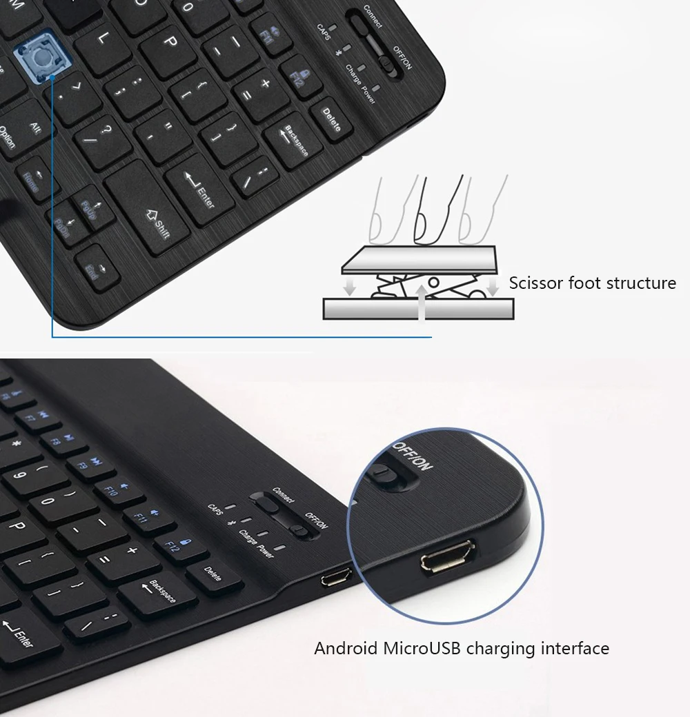 

7inch 10inch Colorful English Keyboard Mouse for Android Tablet for IPad 9.7 10.5 Mini Wireless Keyboard Bluetooth Keyboard