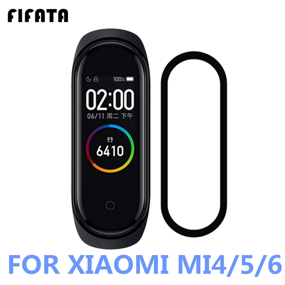 Защитная пленка из мягкого 3d-стекла FIFATA для Xiaomi Mi Band 4 HD полноэкранная