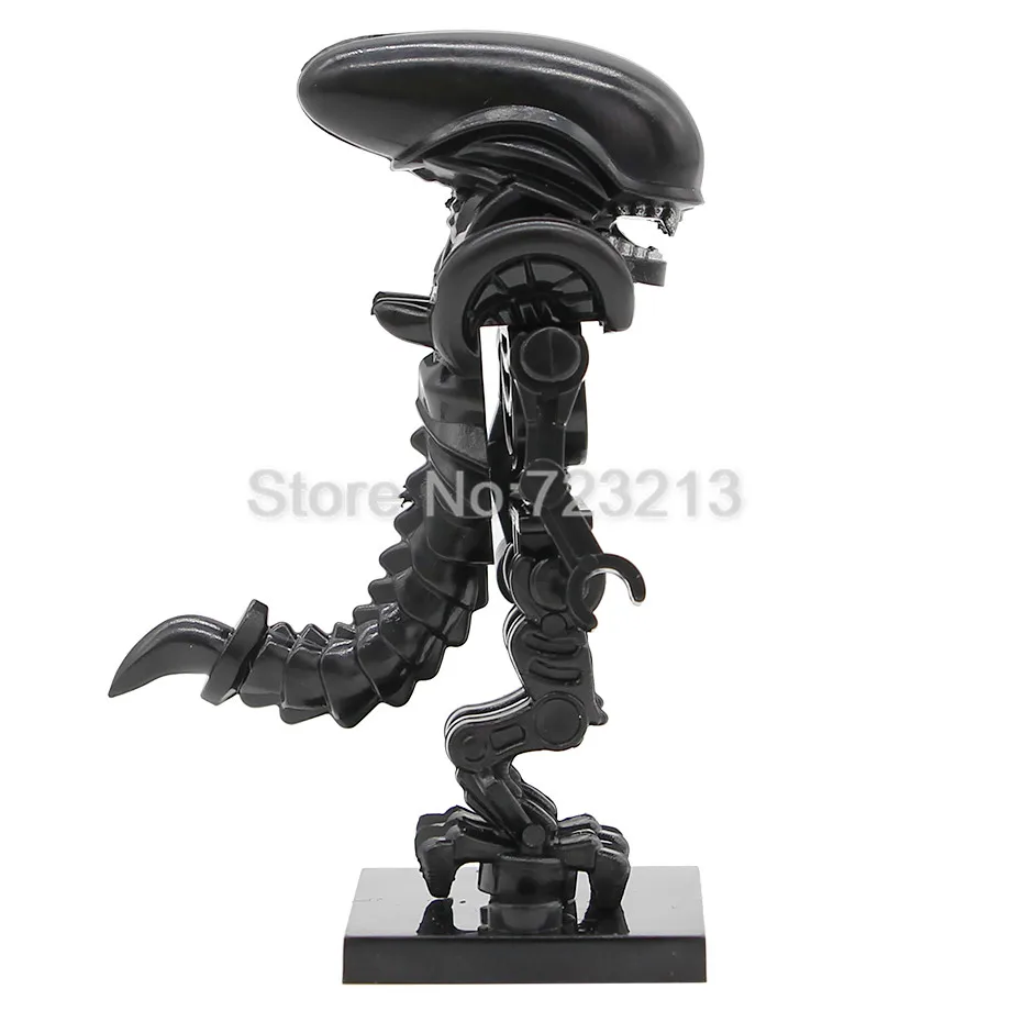 Alien B Одна распродажа фигурка "чужой" космический жокей Прометей Эллен Рипли паразит Строительные блоки Набор из фильмов комплекты кирпичей игрушки Рождество - Цвет: Alien B