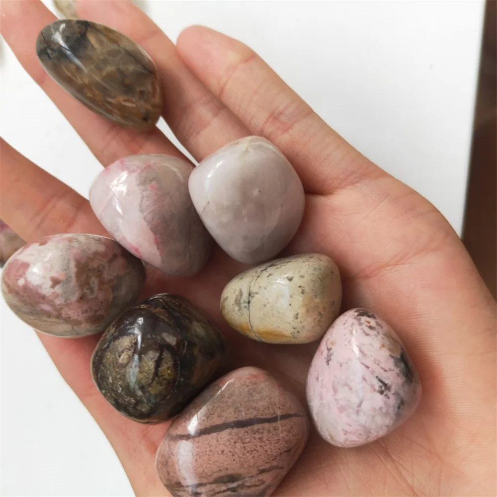 Натуральный розовый камень Кристальный кварц разбитый гравий прозрачный для