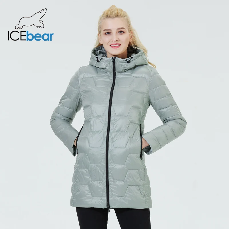 

ICEbear 2022 новая женская куртка теплое пальто модное пальто с капюшоном повседневная женская одежда GWC20292D