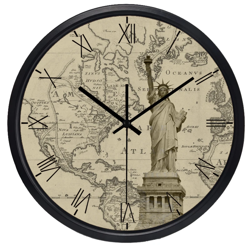 Глобальная карта лобби конференц зал настенные часы по всему миру не тикают