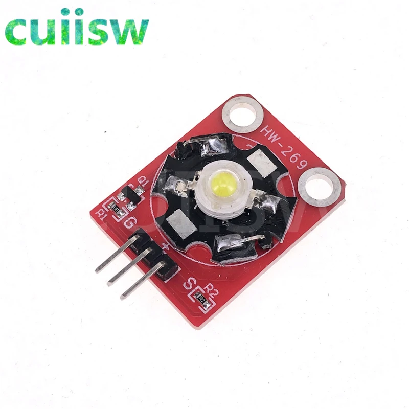 Светодиодный модуль высокой мощности 3 Вт с шасси печатной платы для Arduino STM32 AVR