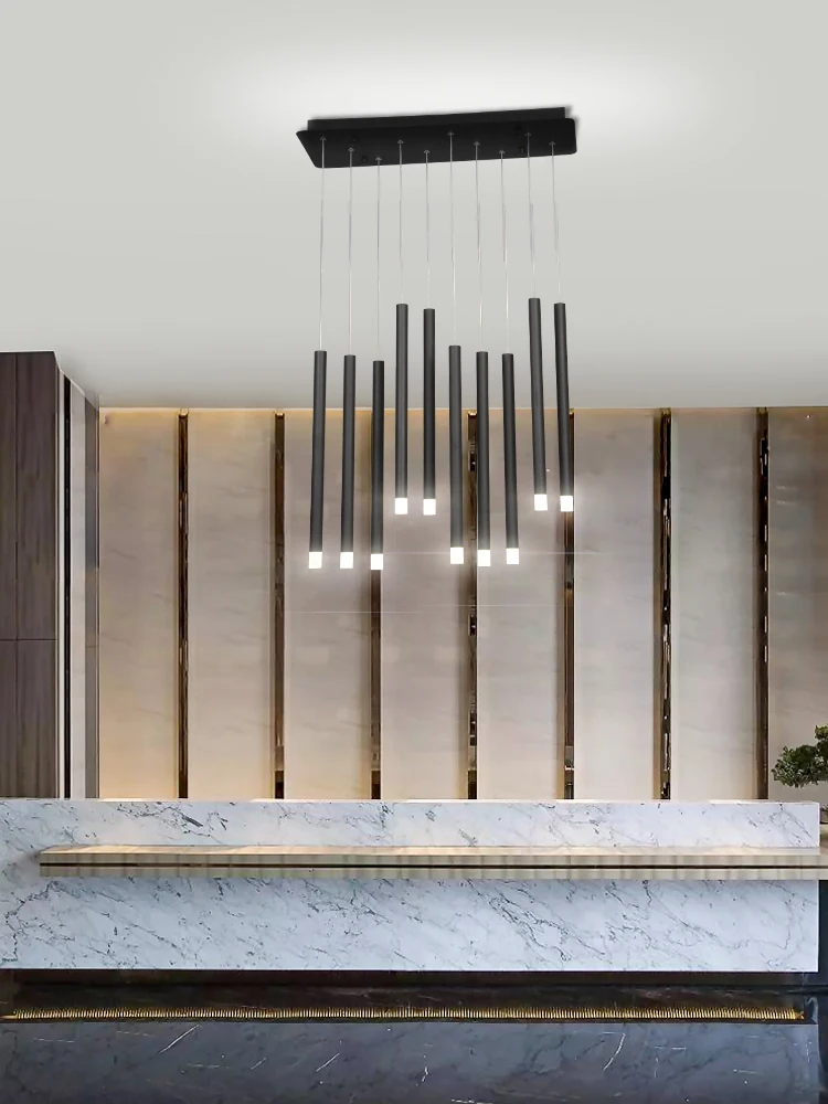 

Modern LED restaurant chandelier lighting Nordic bar loft chandelier decoration 110v-220v iron/black/rose gold/cafe chandelier