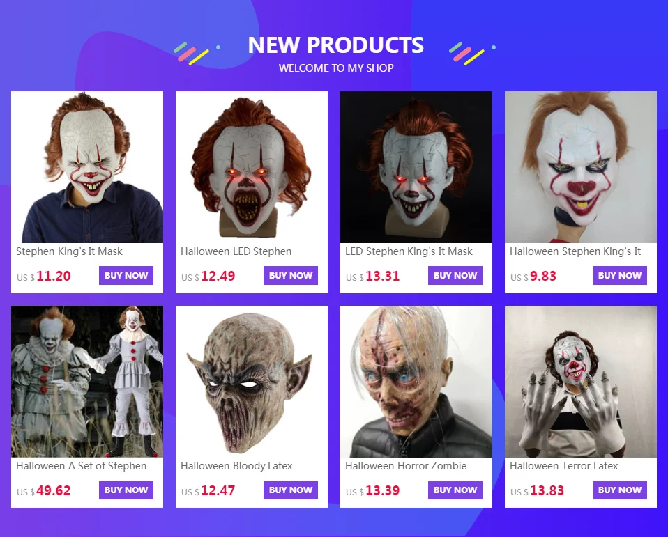 Светодиодный маска Stephen King's It, маска для Хэллоуина, маска для Хэллоуина, маска для костюмированной вечеринки, два клоуна, латексные маски, шлем, Вечерние Маски