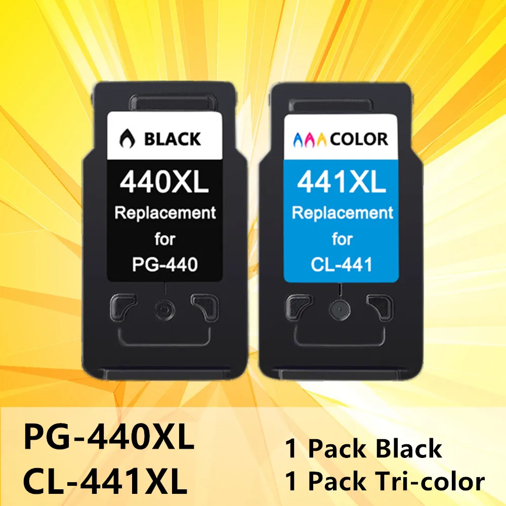 2PK 440XL 441XL чернильный струйный картридж для замены PG440 PG 440 441 XL принтера Canon Pixma MG2180